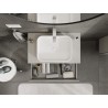 Mexen Orio meuble de salle de bain pour lavabo 80 cm avec plateau, 1 tiroir, gris mat - 91A10-08023-1-BFC62