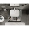 Mexen Orio meuble de salle de bain sous lavabo 80 cm avec plan, 1 tiroir, graphite mat - 91A10-08023-1-BFC66