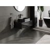 Mexen Orio armoire de salle de bain sous lavabo 80 cm avec plateau, 1 tiroir, noir brillant - 91A10-08023-1-BFC70