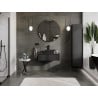 Mexen Orio meuble de salle de bain sous-lavabo 80 cm avec plateau, 1 tiroir, noir mat - 91A10-08023-1-BFC71