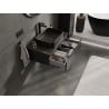 Mexen Orio meuble de salle de bain sous-lavabo 80 cm avec plateau, 1 tiroir, noir mat - 91A10-08023-1-BFC71