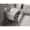 Mexen Orio armoire de salle de bain sous-lavabo 80 cm avec plateau, 1 tiroir, blanc brillant - 91A10-08047-1-BFC00