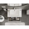 Mexen Orio armoire de salle de bain sous-lavabo 80 cm avec plateau, 1 tiroir, blanc brillant - 91A10-08047-1-BFC00