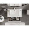 Mexen Orio meuble de salle de bains sous lavabo 80 cm avec plan, 1 tiroir, blanc mat - 91A10-08047-1-BFC01