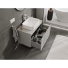 Mexen Orio armoire de salle de bain 80 cm avec plateau, 1 tiroir, gris mat - 91A10-08047-1-BFC62