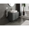Mexen Orio meuble sous-vasque 80 cm avec plateau, 1 tiroir, graphite mat - 91A10-08047-1-BFC66