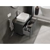 Mexen Orio meuble sous-vasque 80 cm avec plateau, 1 tiroir, graphite mat - 91A10-08047-1-BFC66