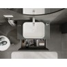 Mexen Orio meuble sous-vasque 80 cm avec plateau, 1 tiroir, graphite mat - 91A10-08047-1-BFC66