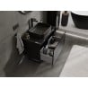 Mexen Orio armoire de salle de bain sous-lavabo 80 cm avec plateau, 1 tiroir, noir brillant - 91A10-08047-1-BFC70