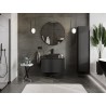 Mexen Orio meuble de salle de bain sous-lavabo 80 cm avec plateau, 1 tiroir, noir mat - 91A10-08047-1-BFC71