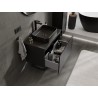Mexen Orio meuble de salle de bain sous-lavabo 80 cm avec plateau, 1 tiroir, noir mat - 91A10-08047-1-BFC71