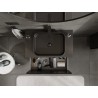 Mexen Orio meuble de salle de bain sous-lavabo 80 cm avec plateau, 1 tiroir, noir mat - 91A10-08047-1-BFC71