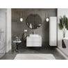 Mexen Orio meuble de salle de bains sous-lavabo 80 cm avec plateau, 2 tiroirs, blanc brillant - 91A10-08047-2-BFFC00