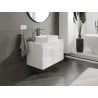 Mexen Orio meuble de salle de bains sous-lavabo 80 cm avec plateau, 2 tiroirs, blanc brillant - 91A10-08047-2-BFFC00