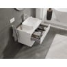 Mexen Orio meuble de salle de bains sous-lavabo 80 cm avec plateau, 2 tiroirs, blanc brillant - 91A10-08047-2-BFFC00