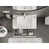 Mexen Orio meuble de salle de bain sous-lavabo 80 cm avec plateau, 2 tiroirs, blanc mat - 91A10-08047-2-BFFC01