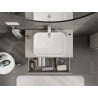Mexen Orio meuble de salle de bain sous lavabo 80 cm avec plateau, 2 tiroirs, gris mat - 91A10-08047-2-BFFC62