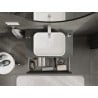 Mexen Orio meuble de salle de bains sous-lavabo 80 cm avec plateau, 2 tiroirs, graphite mat - 91A10-08047-2-BFFC66