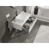 Mexen Orio meuble de salle de bain sous lavabo 90 cm avec plateau, 1 tiroir, blanc brillant - 91A10-09023-1-BFC00