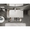 Mexen Orio meuble de salle de bain sous-vasque 90 cm avec dessus, 1 tiroir, gris mat - 91A10-09023-1-BFC62