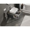 Mexen Orio meuble de salle de bains sous-vasque 90 cm avec plateau, 1 tiroir, graphite mat - 91A10-09023-1-BFC66