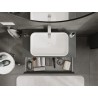 Mexen Orio meuble de salle de bains sous-vasque 90 cm avec plateau, 1 tiroir, graphite mat - 91A10-09023-1-BFC66