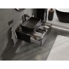 Mexen Orio armoire de salle de bain sous-lavabo 90 cm avec plateau, 1 tiroir, noir brillant - 91A10-09023-1-BFC70