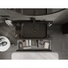 Mexen Orio armoire de salle de bain sous-lavabo 90 cm avec plateau, 1 tiroir, noir brillant - 91A10-09023-1-BFC70