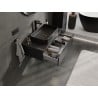 Mexen Orio meuble de salle de bain sous lavabo 90 cm avec plateau, 1 tiroir, noir mat - 91A10-09023-1-BFC71