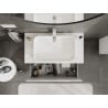 Mexen Orio meuble de salle de bain sous-lavabo 90 cm avec plateau, 1 tiroir, blanc brillant - 91A10-09047-1-BFC00