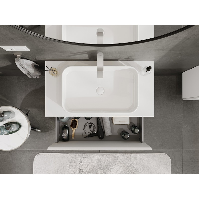 Mexen Orio meuble de salle de bain sous-lavabo 90 cm avec plateau, 1 tiroir, blanc mat - 91A10-09047-1-BFC01