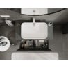Mexen Orio meuble de salle de bain sous-vasque 90 cm avec plateau, 1 tiroir, graphite mat - 91A10-09047-1-BFC66
