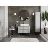 Mexen Orio meuble de salle de bains sous lavabo 90 cm avec plateau, 2 tiroirs, gris mat - 91A10-09047-2-BFFC62