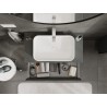 Mexen Orio meuble de salle de bains sous-lavabo 90 cm avec plateau, 2 tiroirs, graphite mat - 91A10-09047-2-BFFC66
