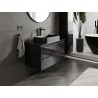 Mexen Orio meuble de salle de bain sous-vasque 90 cm avec plateau, 2 tiroirs, noir brillant - 91A10-09047-2-BFFC70