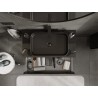 Mexen Orio meuble de salle de bain sous-vasque 90 cm avec plateau, 2 tiroirs, noir brillant - 91A10-09047-2-BFFC70
