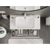 Mexen Orio meuble de salle de bain sous lavabo 100 cm avec plateau, 1 tiroir, blanc mat - 91A10-10023-1-BFC01