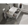 Mexen Orio meuble de salle de bains sous-vasque 100 cm avec plateau, 1 tiroir, gris mat - 91A10-10023-1-BFC62