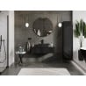 Mexen Orio armoire de salle de bain sous lavabo 100 cm avec plateau, 1 tiroir, noir brillant - 91A10-10023-1-BFC70