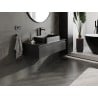 Mexen Orio meuble de salle de bain sous-vasque 100 cm avec plateau, 1 tiroir, noir mat - 91A10-10023-1-BFC71