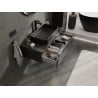Mexen Orio meuble de salle de bain sous-vasque 100 cm avec plateau, 1 tiroir, noir mat - 91A10-10023-1-BFC71