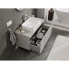 Mexen Orio meuble de salle de bain sous-vasque 100 cm avec plateau, 1 tiroir, gris mat - 91A10-10047-1-BFC62