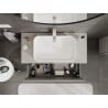 Mexen Orio meuble de salle de bain sous-vasque 100 cm avec plateau, 1 tiroir, gris mat - 91A10-10047-1-BFC62