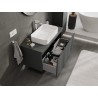 Mexen Orio meuble de salle de bain sous-lavabo 100 cm avec plateau, 1 tiroir, graphite mat - 91A10-10047-1-BFC66
