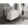 Mexen Orio meuble de salle de bain sous-lavabo 100 cm avec plateau, 2 tiroirs, blanc brillant - 91A10-10047-2-BFFC00