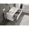Mexen Orio meuble de salle de bain sous lavabo 100 cm avec plateau, 2 tiroirs, blanc mat - 91A10-10047-2-BFFC01