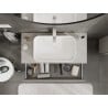 Mexen Orio armoire de salle de bain sous lavabo 100 cm avec plateau, 2 tiroirs, gris mat - 91A10-10047-2-BFFC62