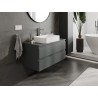 Mexen Orio armoire de salle de bain sous vasque 100 cm avec plateau, 2 tiroirs, graphite mat - 91A10-10047-2-BFFC66