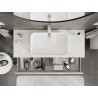 Mexen Orio meuble de salle de bain sous lavabo 120 cm avec plateau, 1 tiroir, blanc brillant - 91A10-12023-1-BFC00