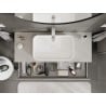 Mexen Orio armoire de salle de bain sous lavabo 120 cm avec dessus, 1 tiroir, gris mat - 91A10-12023-1-BFC62